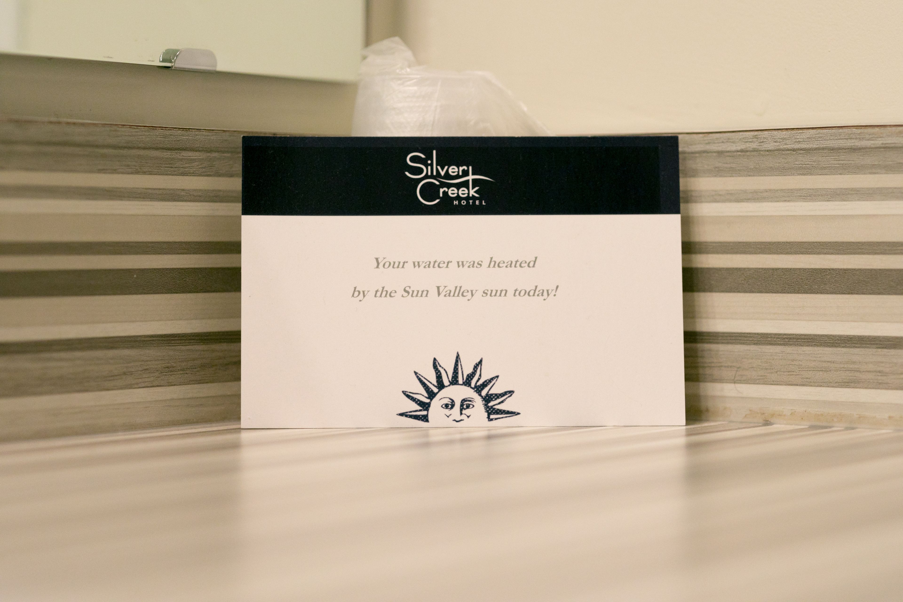 free toiletries, hair dryer, towels