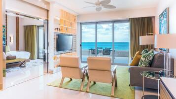 One Bedroom Ocean View | Premium bedding, down comforters, minibar, in-room safe