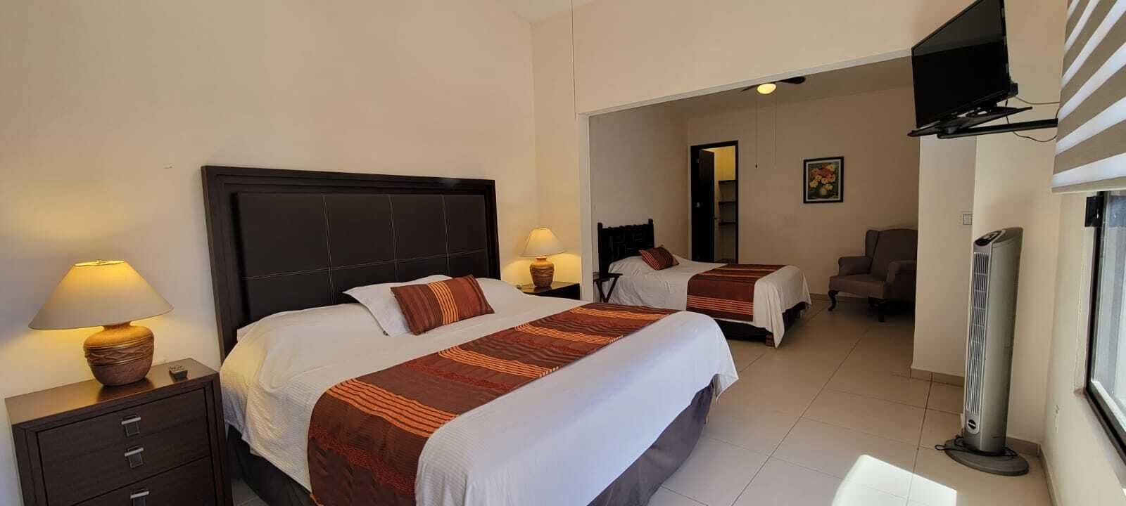 double room, 2 double beds | bed sheets