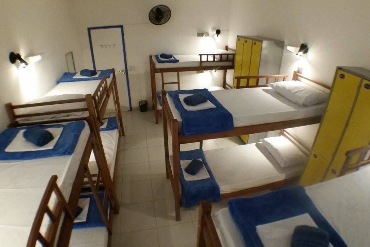 Dortoir Partagé, dortoir mixte (10 beds) | Coffres-forts dans les chambres, ameublement personnalisé