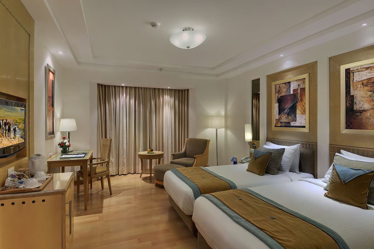 1 quarto, roupas de cama premium, frigobar, cofres nos quartos