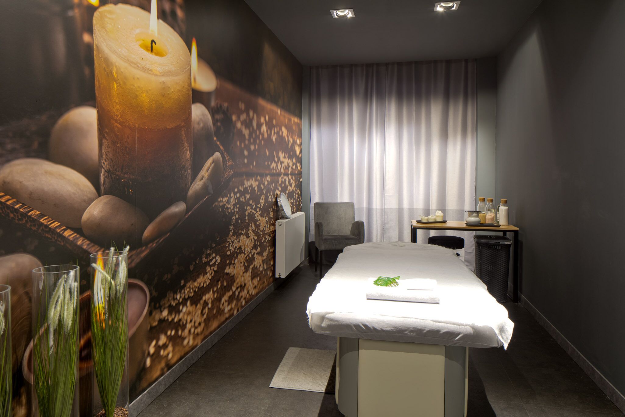 body treatments, body scrubs, facials, manicures and pedicures