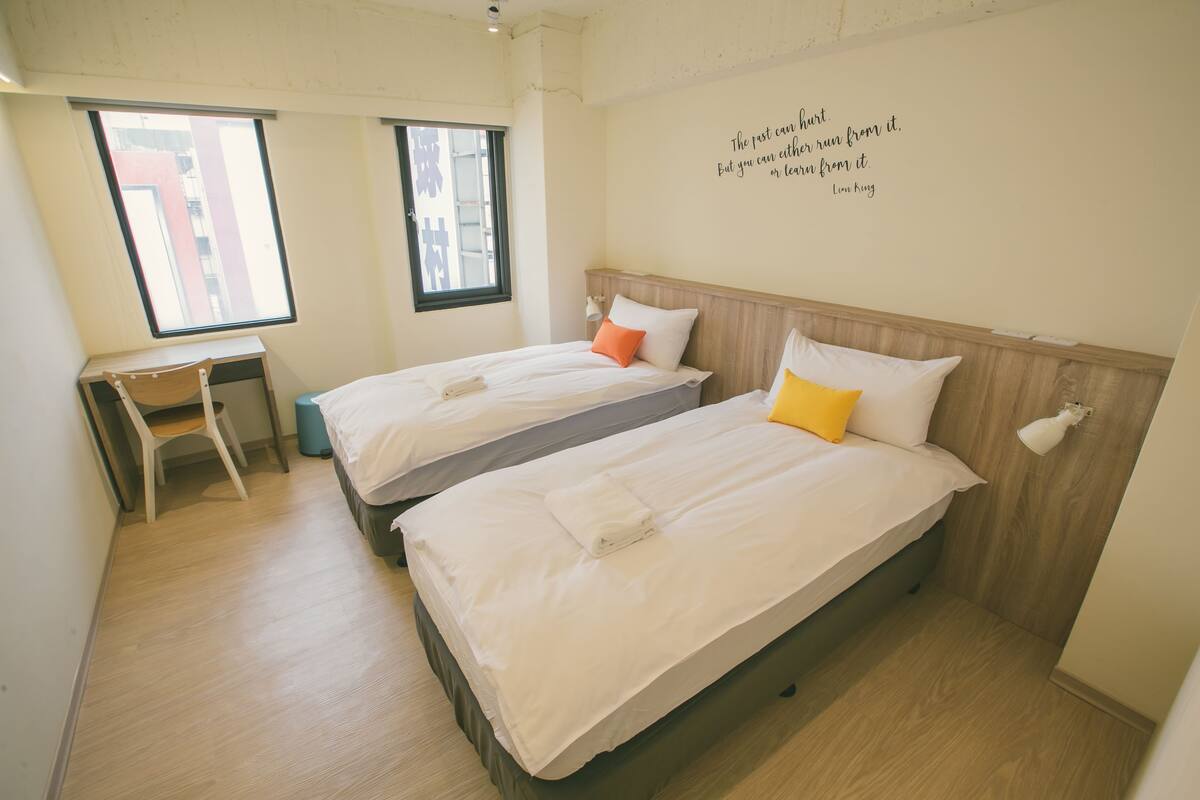 Blackout drapes, soundproofing, WiFi (free), bed sheets