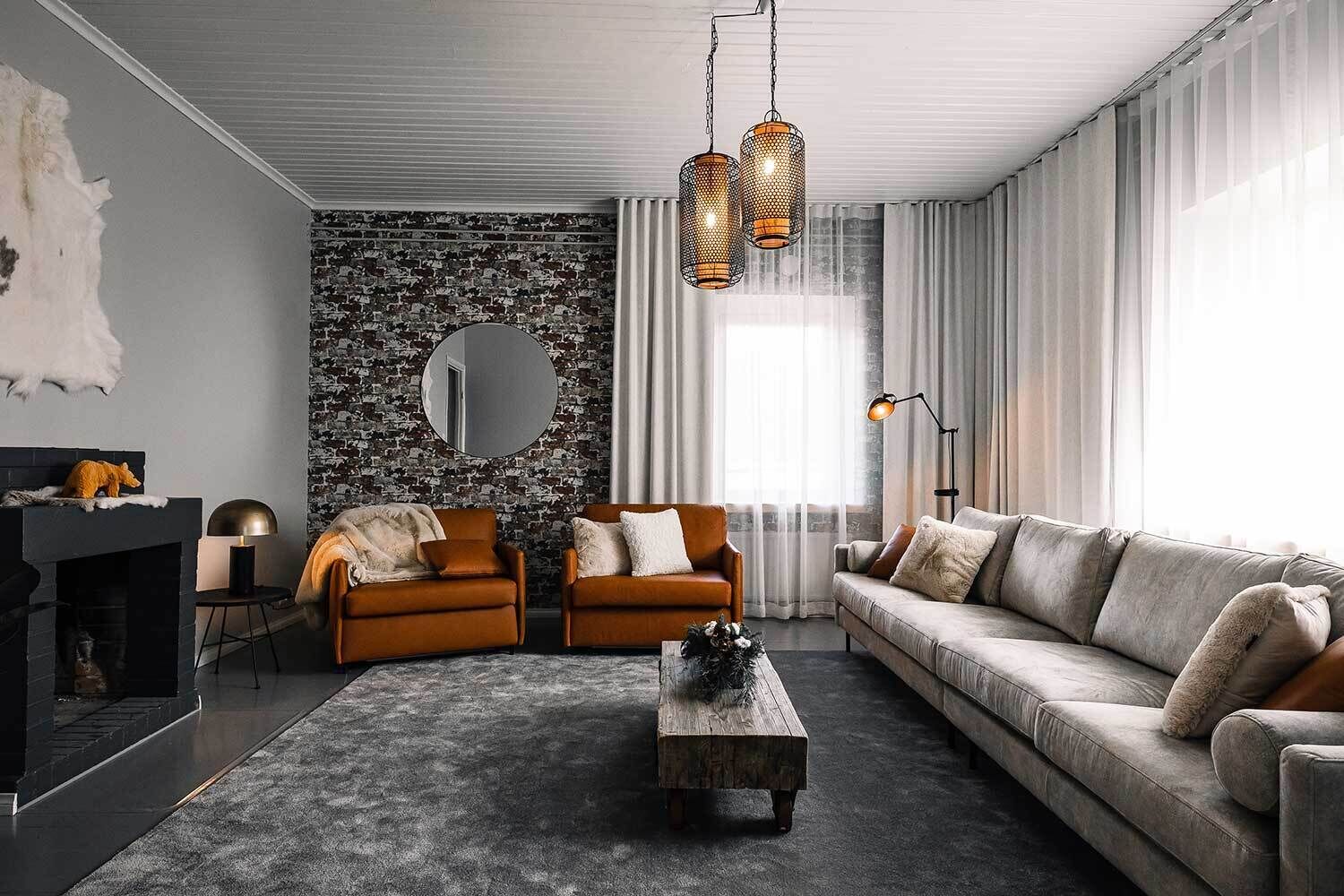 villa apukka | living area