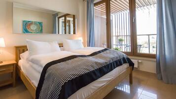 1 habitación y ropa de cama de alta calidad