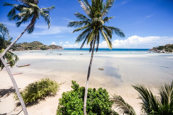 On the beach, beach bar