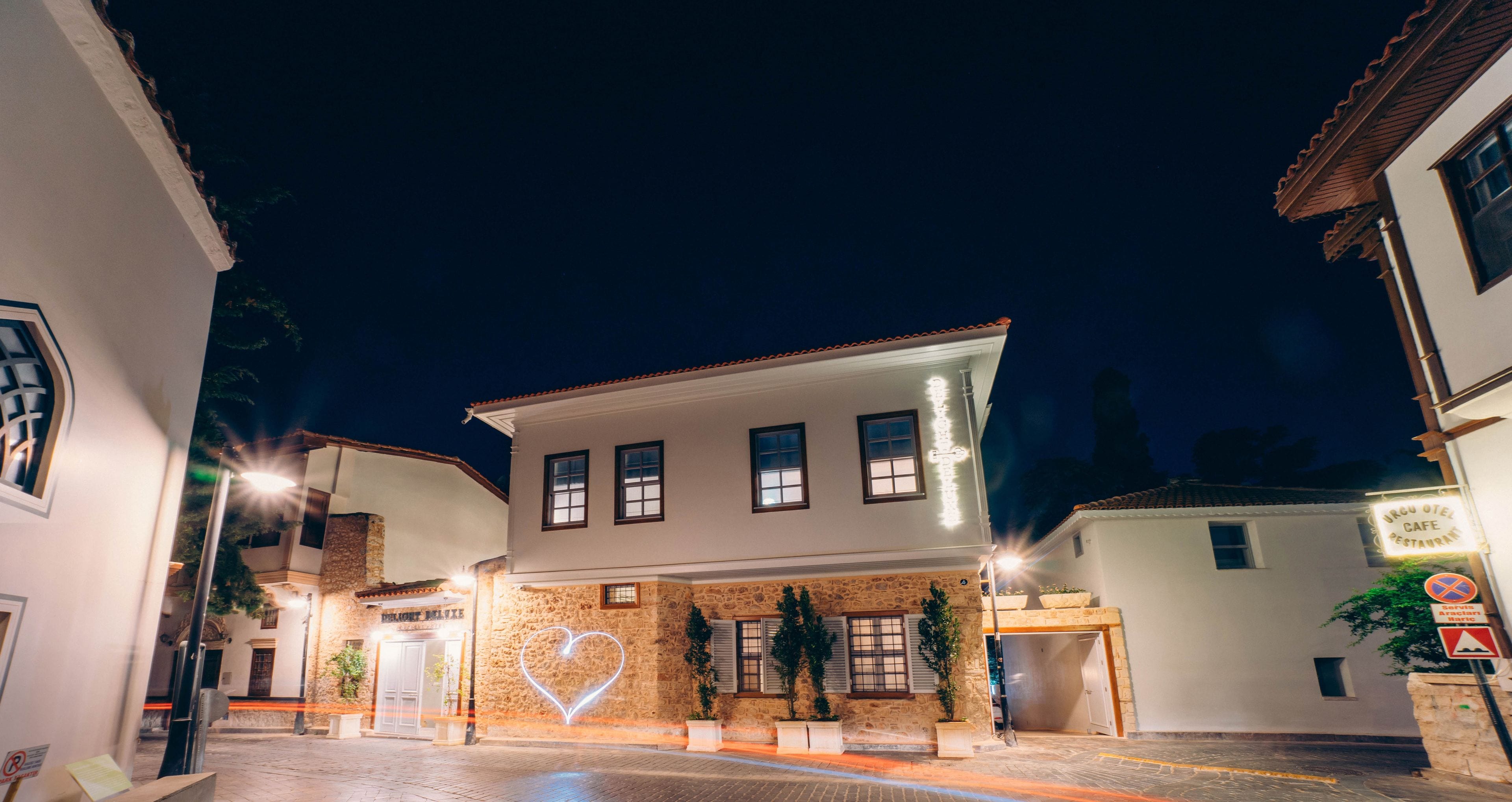 front of property – evening/night