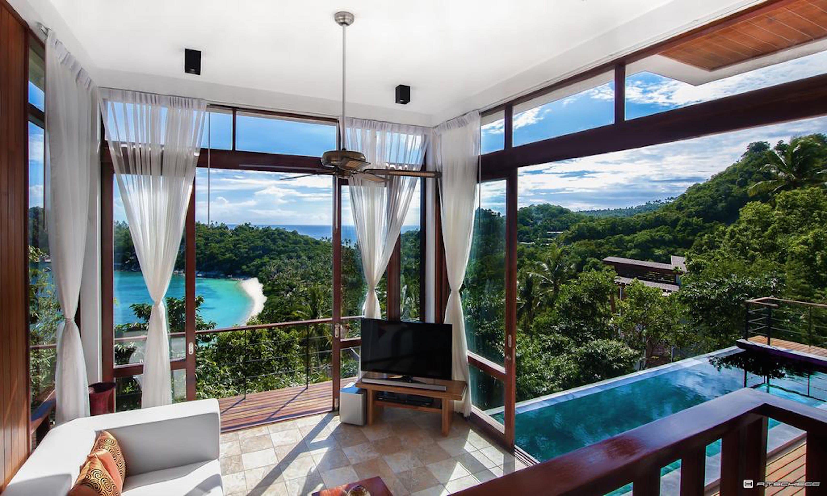 Panoramic Villa, 3 Bedrooms, Kitchen, Beach View (Eleadora) | View from room