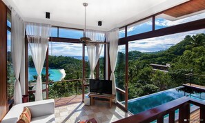 Panoramic Villa, 3 Bedrooms, Kitchen, Beach View (Eleadora) | View from room - Villas Del Sol Resort (Koh Tao)