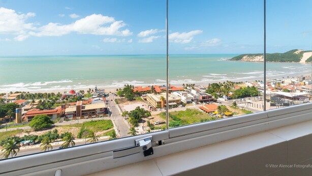 Apartamento, 2 quartos, sacada, vista para o mar | Vista do quarto