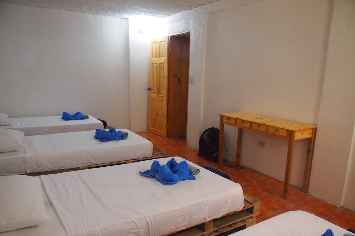 Quadruple Room, Courtyard View | In-room safe, desk, iron/ironing board (on request), WiFi (free)