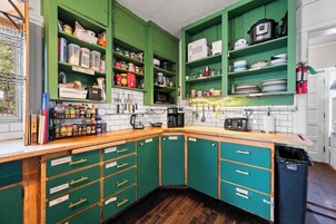 Shared fridge, microwave