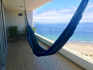 Luxury Apartment, 2 Bedrooms, Ocean View | Terrace/patio - La Choza VIP Turquesa en La Serena (Coquimbo)