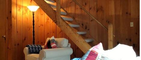 TV connectée, cheminée, lecteur de DVD, table de tennis de table