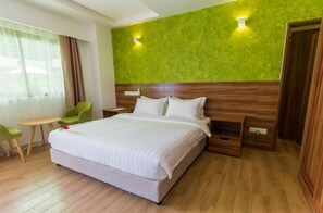 Deluxe Quadruple Room, 2 Bedrooms, 2 Bathrooms, Ground Floor | In-room safe, desk, blackout drapes, soundproofing - Olive Goidhoo (Goidhoo)