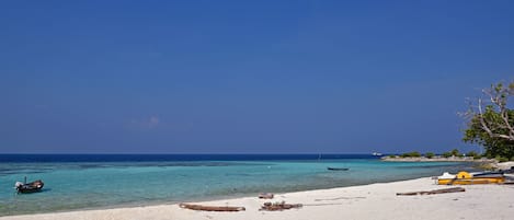 Privat strand i nærheden