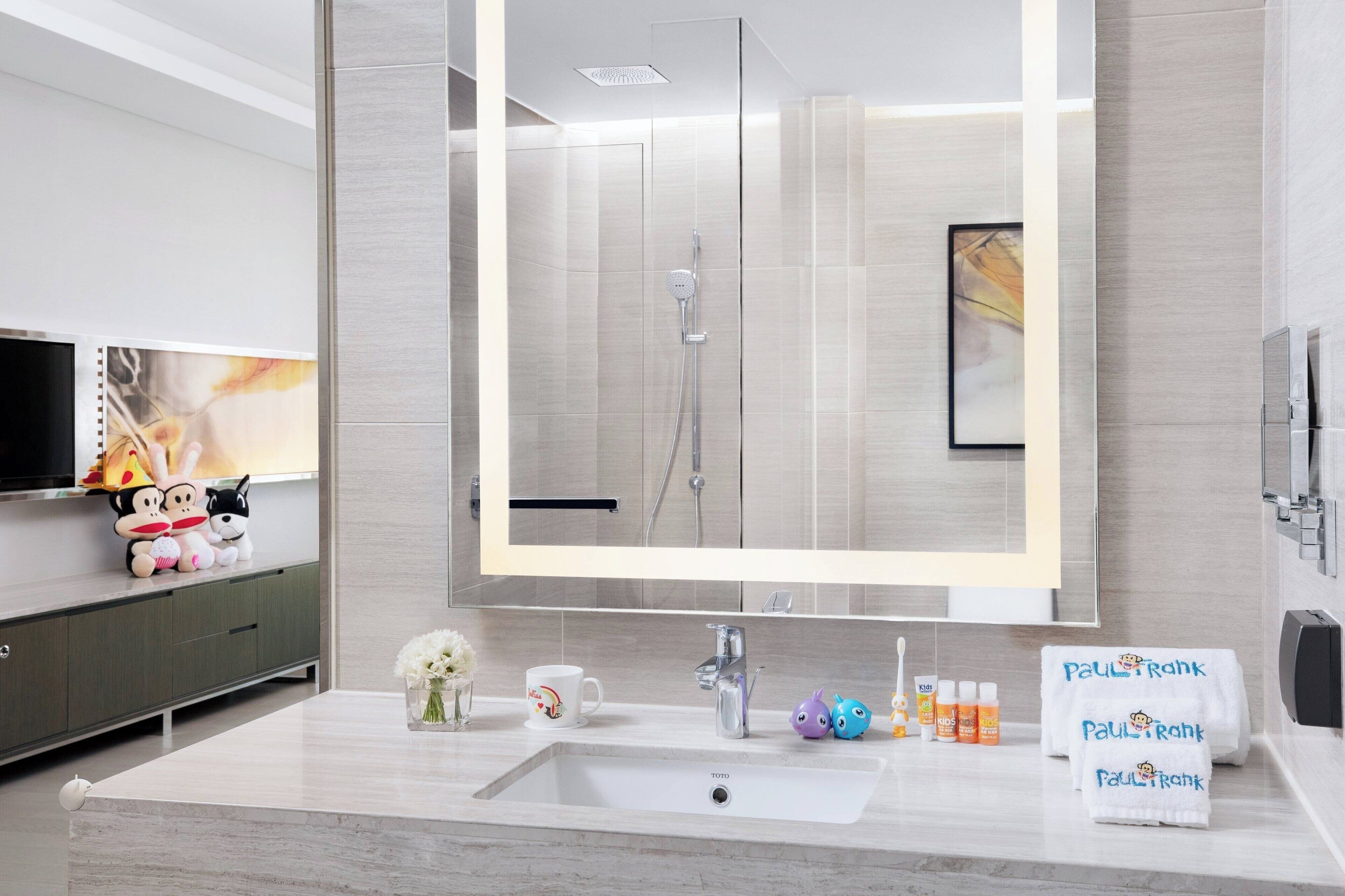 free toiletries, hair dryer, bathrobes, slippers