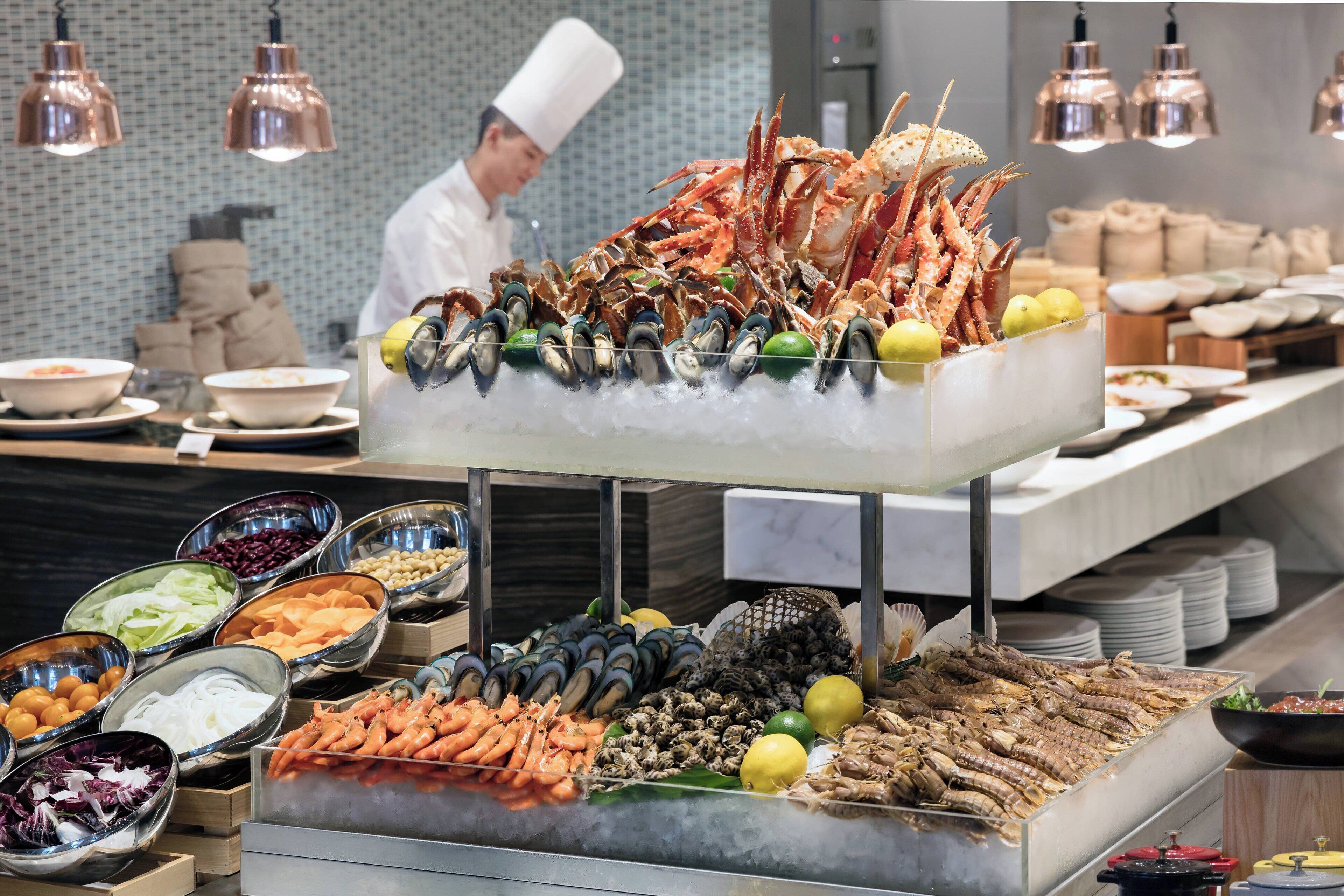 Breakfast, lunch and dinner served