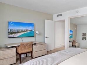 1 habitación, tabla de planchar con plancha, cuna de viaje y wifi 