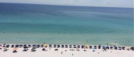Beach nearby, sun-loungers