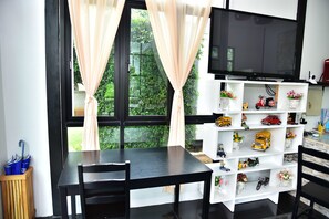 Sitteområde i lobbyen