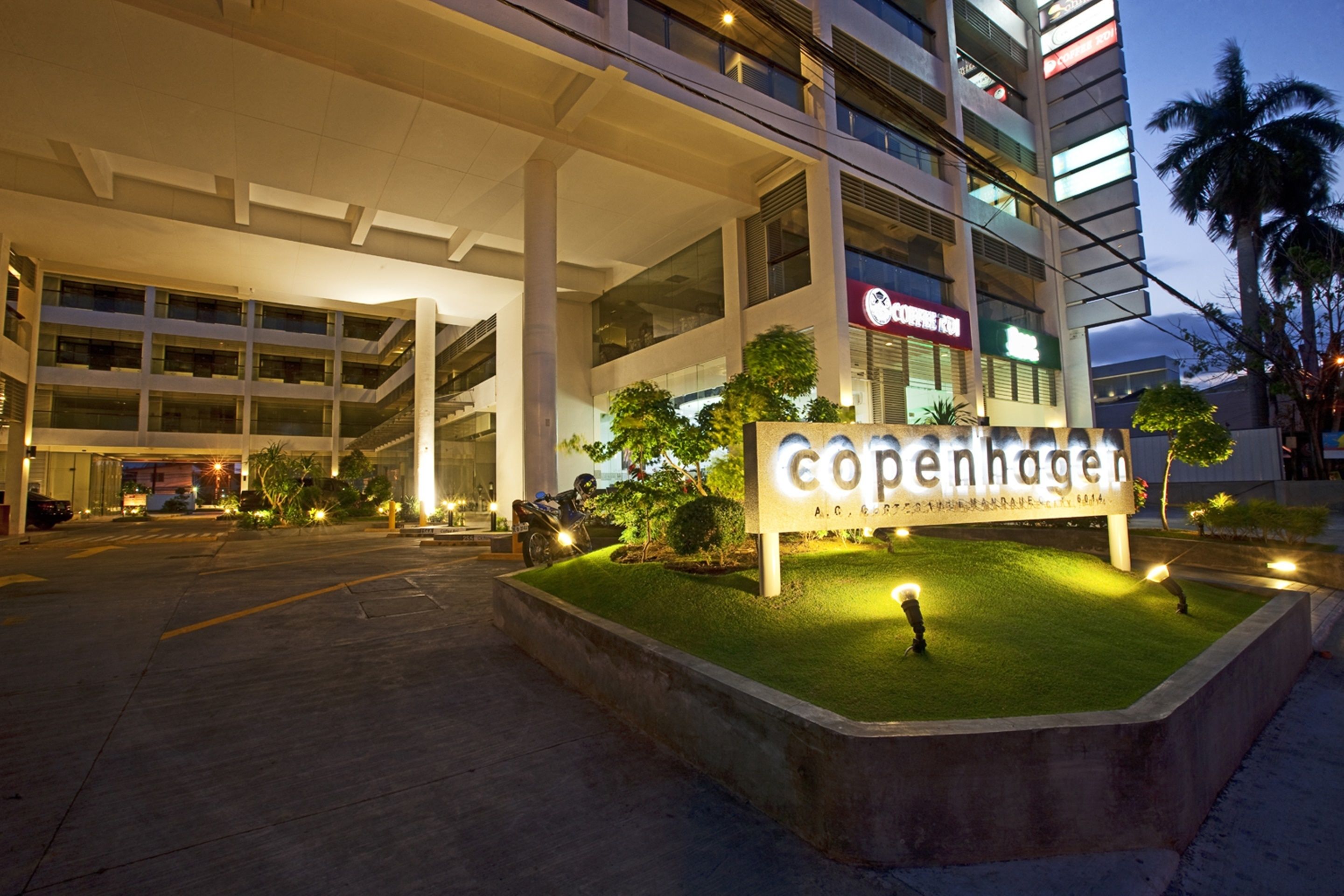 front of property – evening/night