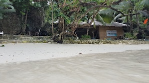 En la playa