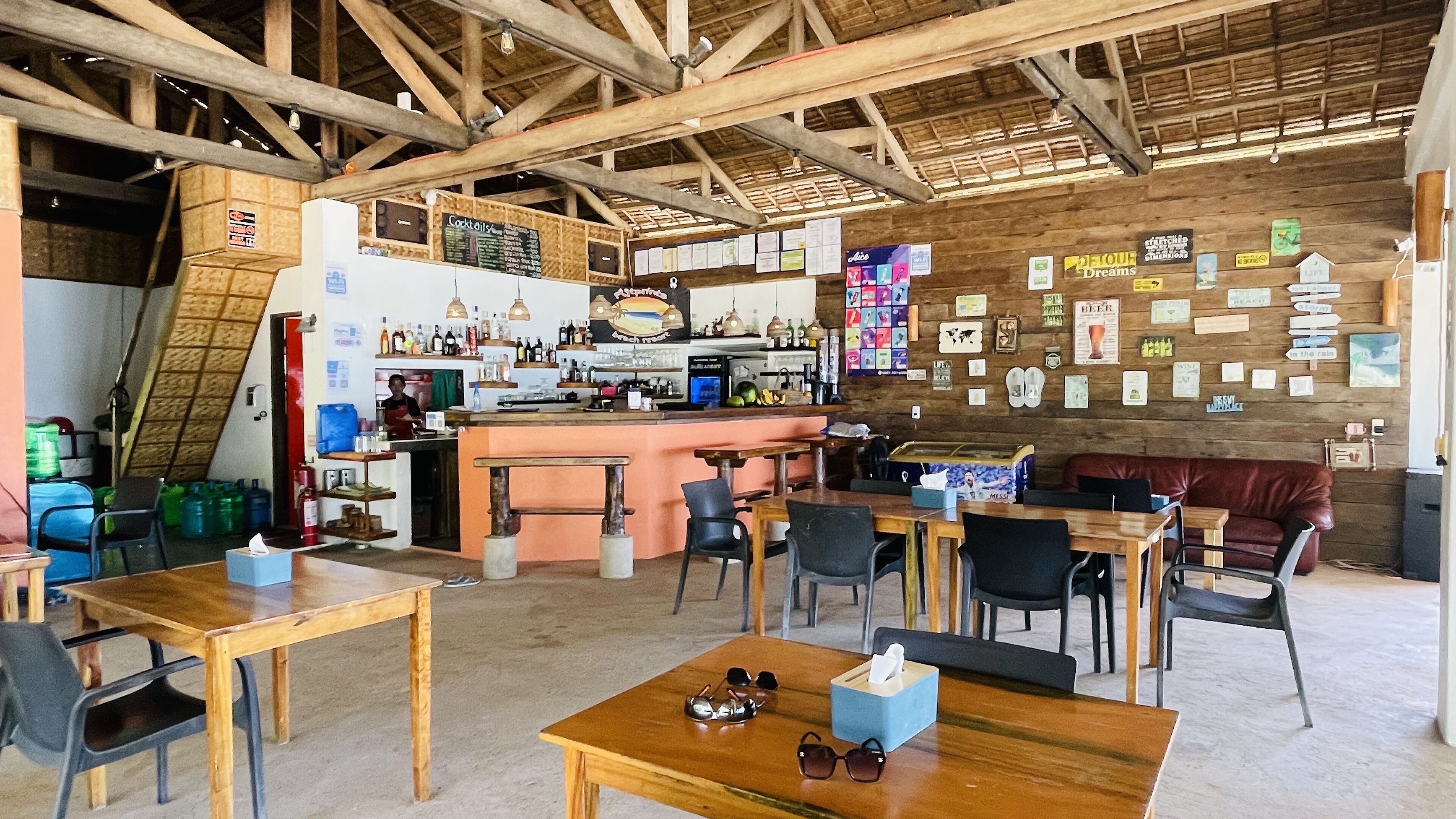 breakfast, lunch served; local and international cuisine, beach views