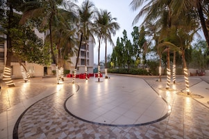 Outdoor wedding area