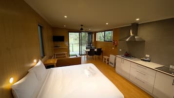 Eco Cabins-Full Solar with Bathroom | Living area