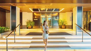 Majoituspaikan sisäänkäynti