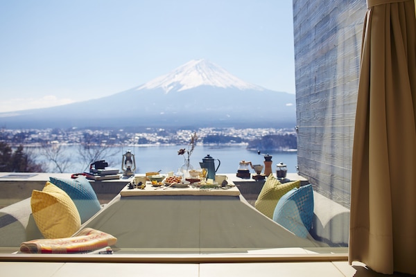 Kamar Twin, pemandangan danau (T-Cabin) | Balkon