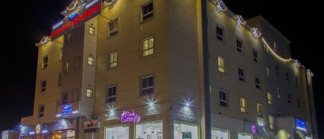 Voorkant van accommodatie