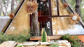 Bangalô econômico, 1 cama de casal, suíte, vista para o vale | Camas extras/dobráveis (sobretaxa), Wi-Fi de cortesia