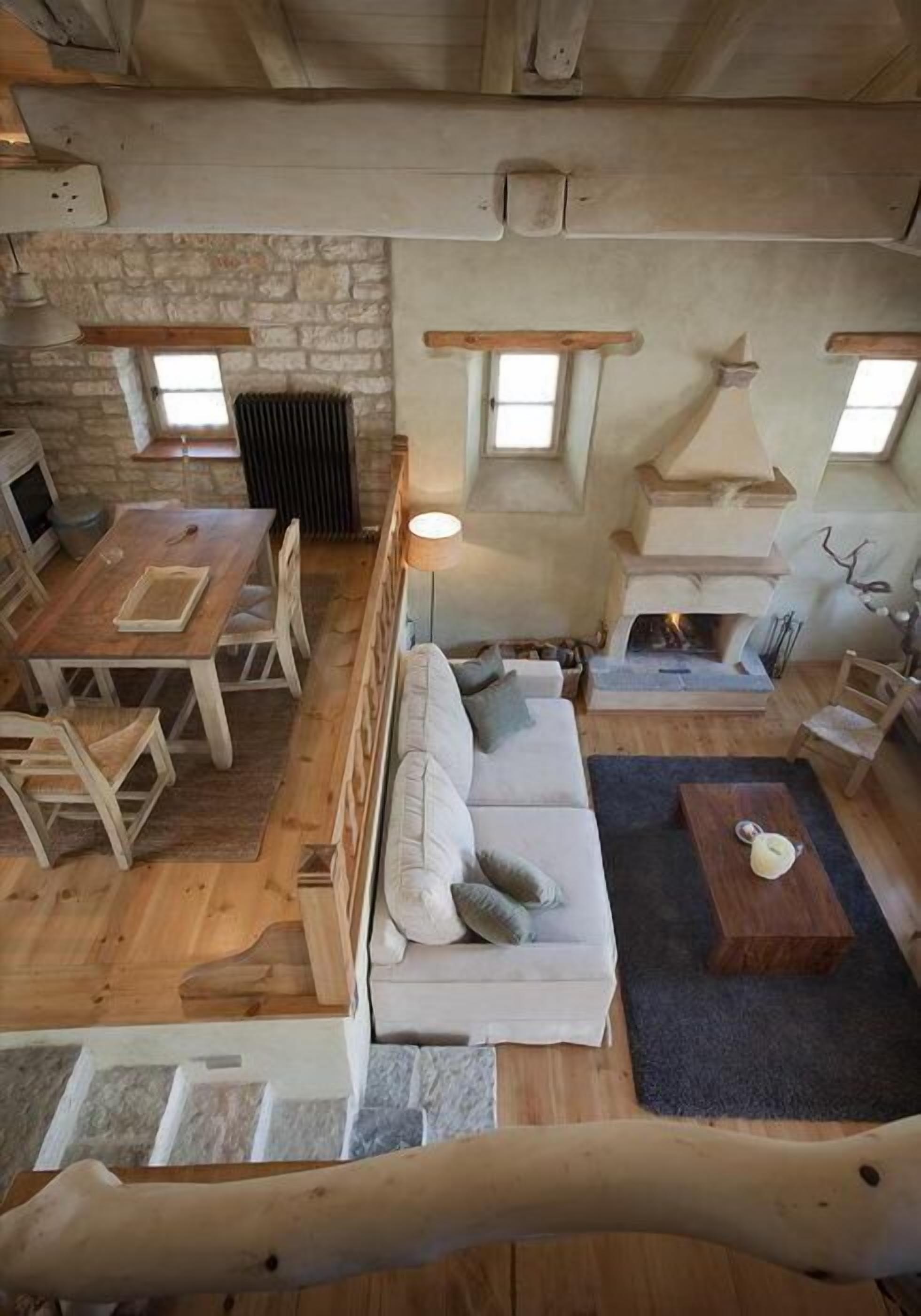 villa, balcony, mountain view | living area | plasma tv