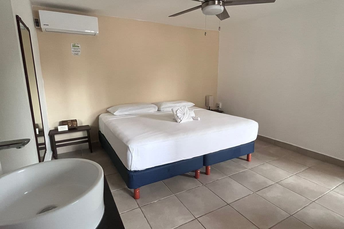 basic double room, 1 king bed | blackout curtains, free wifi, bed sheets