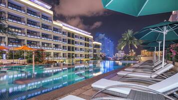 Udendørs pool, liggestole