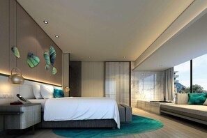 Premium-sengetøj, pengeskab på værelset