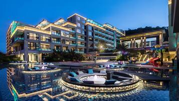 Outdoor banquet area