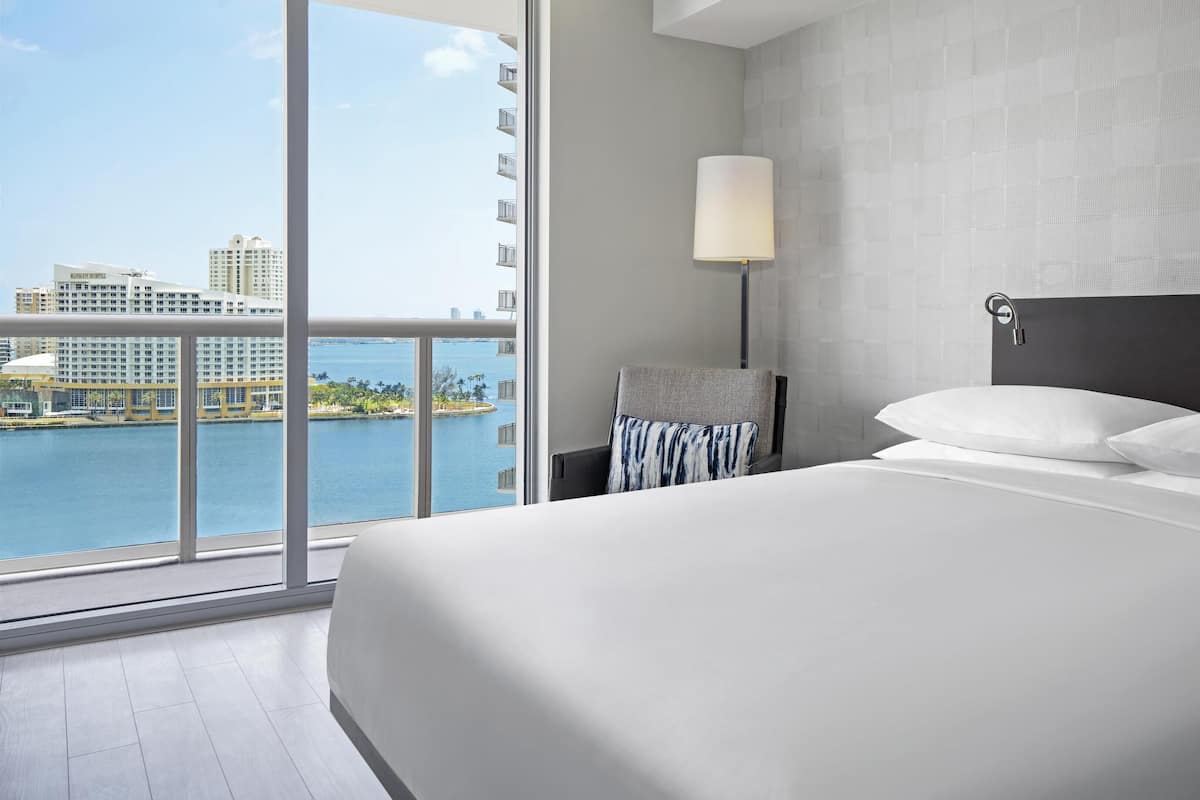 Room, 1 King Bed, Balcony, Bay View | Down comforters, in-room safe, desk, laptop workspace