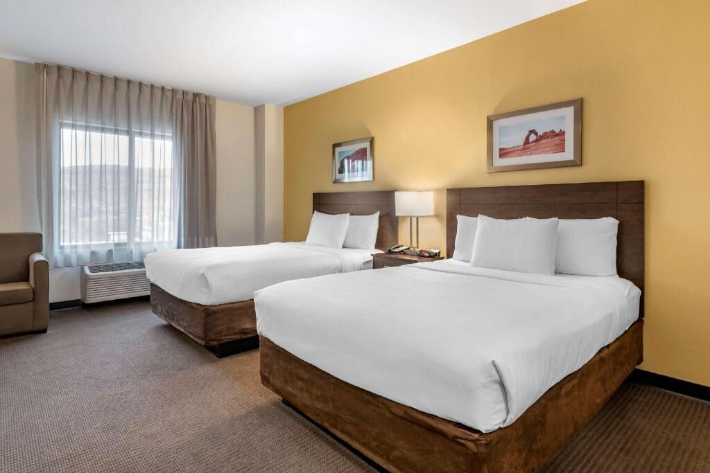 Pillow-top beds, in-room safe, desk, iron/ironing board