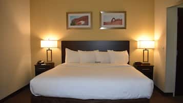 Pillow-top beds, in-room safe, desk, iron/ironing board