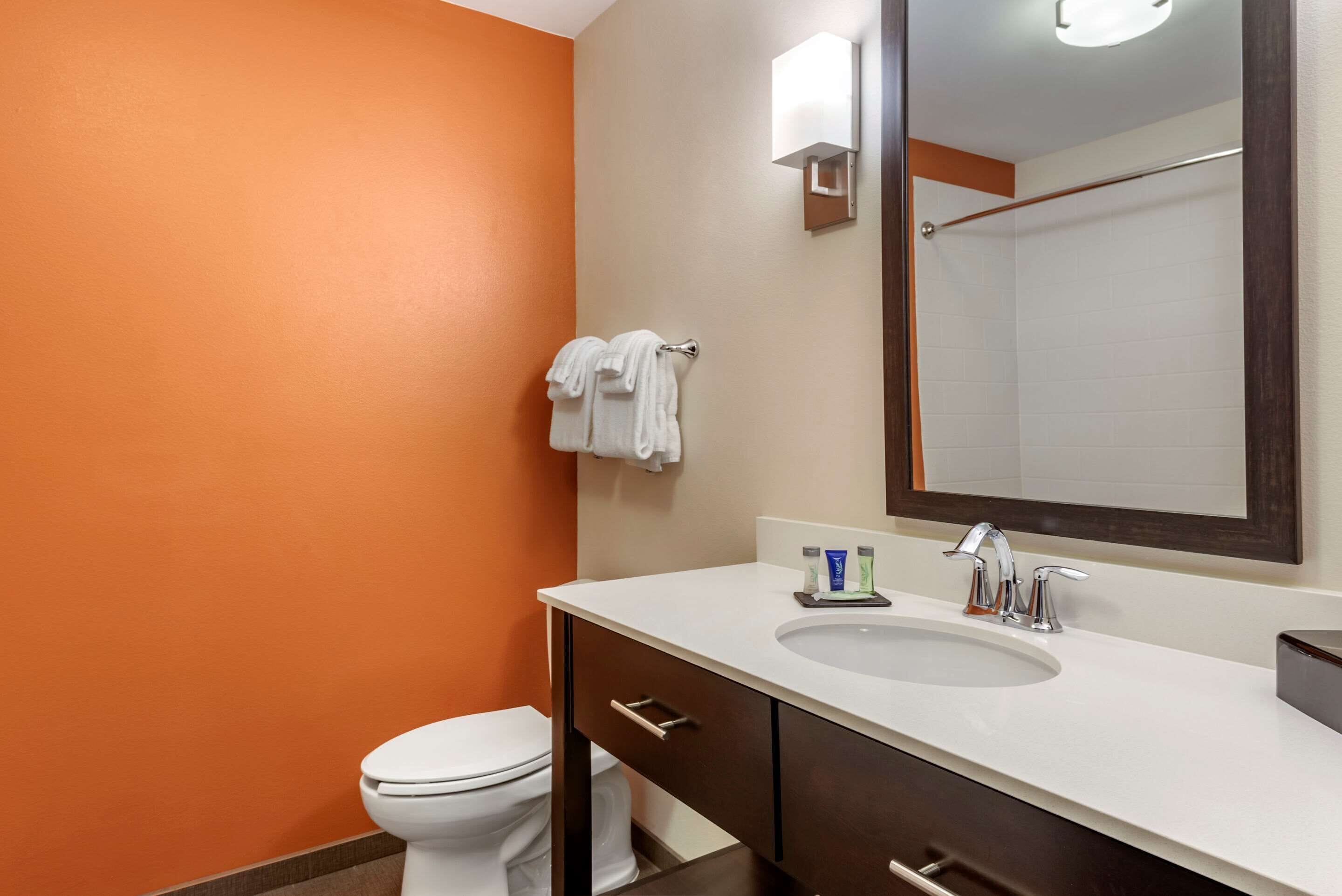 free toiletries, hair dryer, towels, soap