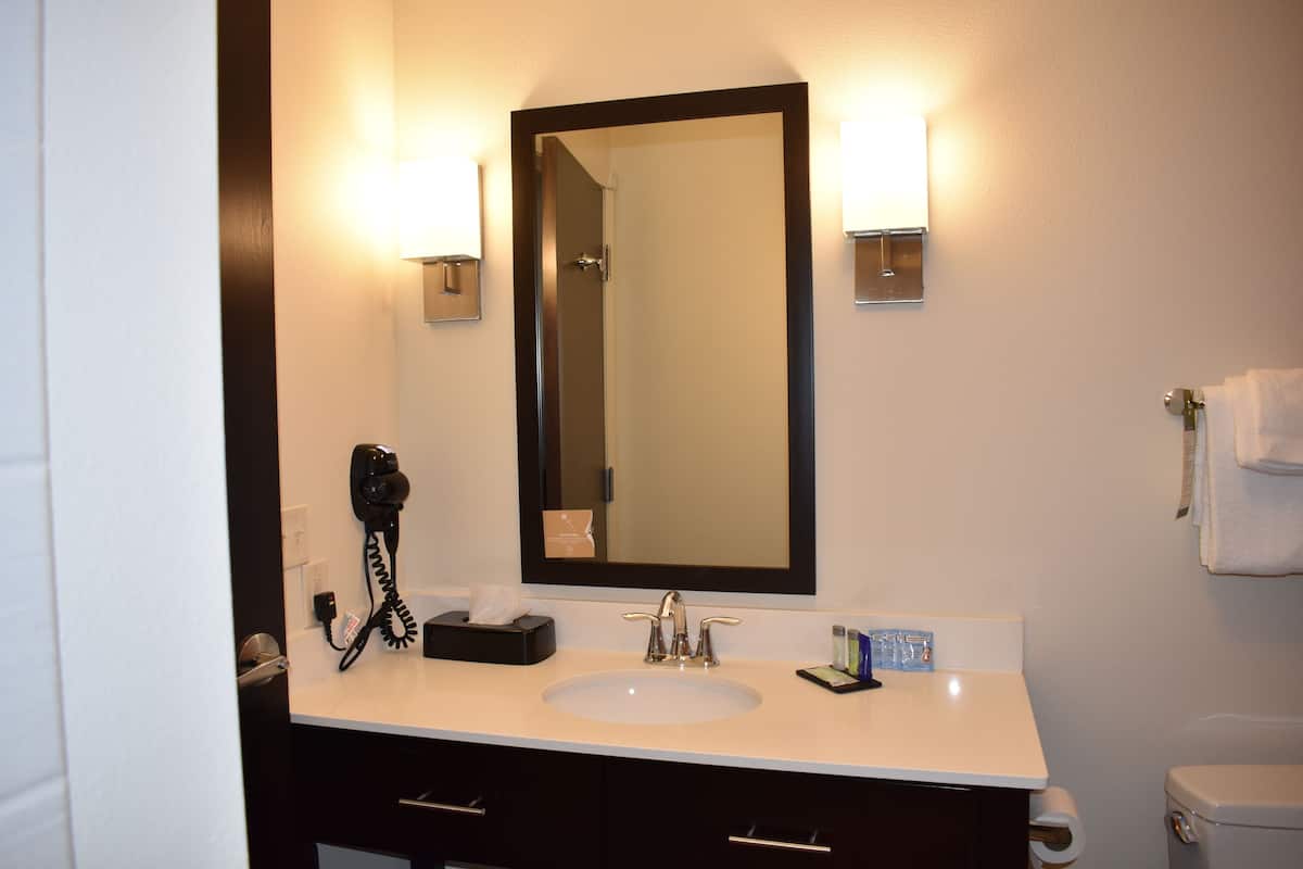 standard room, 1 king bed, non smoking | bathroom sink