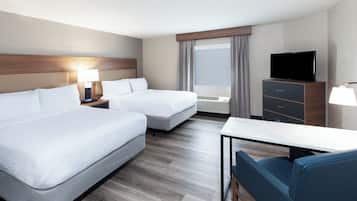 Desk, free WiFi, bed sheets