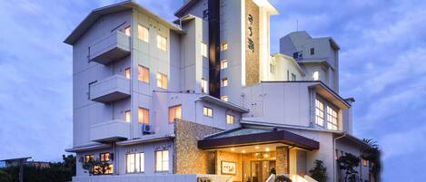 Front of property – evening/night