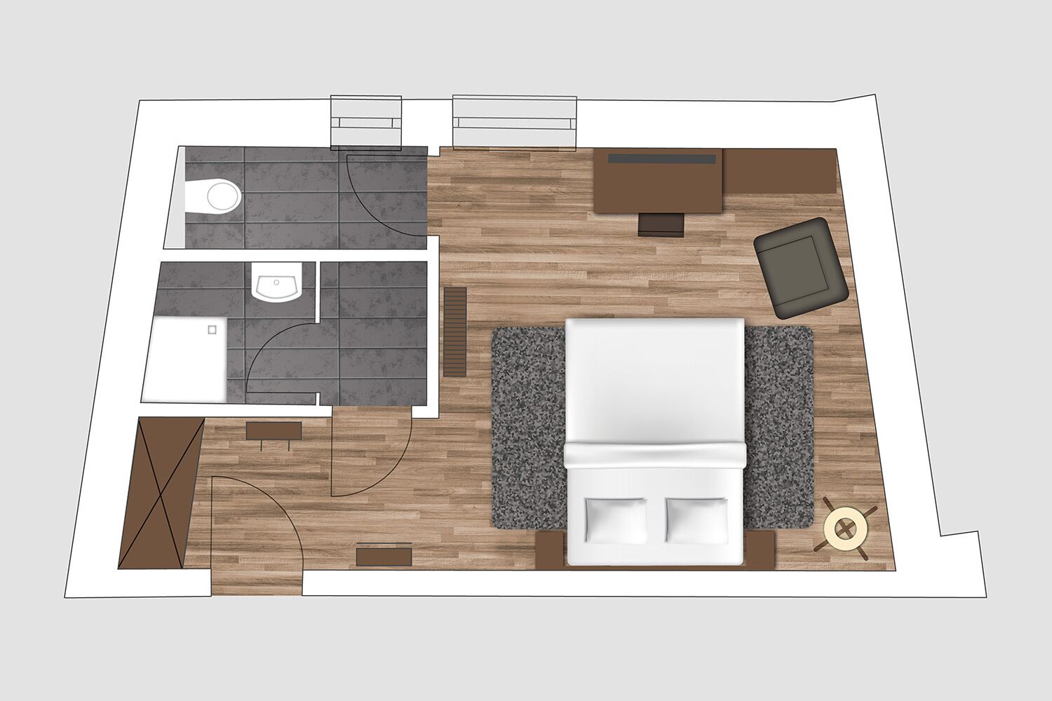 business double room | floor plan