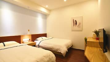 Standard Twin Room (No Window) | In-room safe, desk, blackout curtains, free WiFi