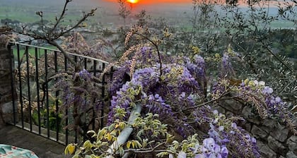 Romantic historical residence with large panoramic terrace and breathtaking sunsets