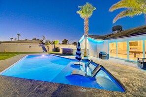 A heated pool